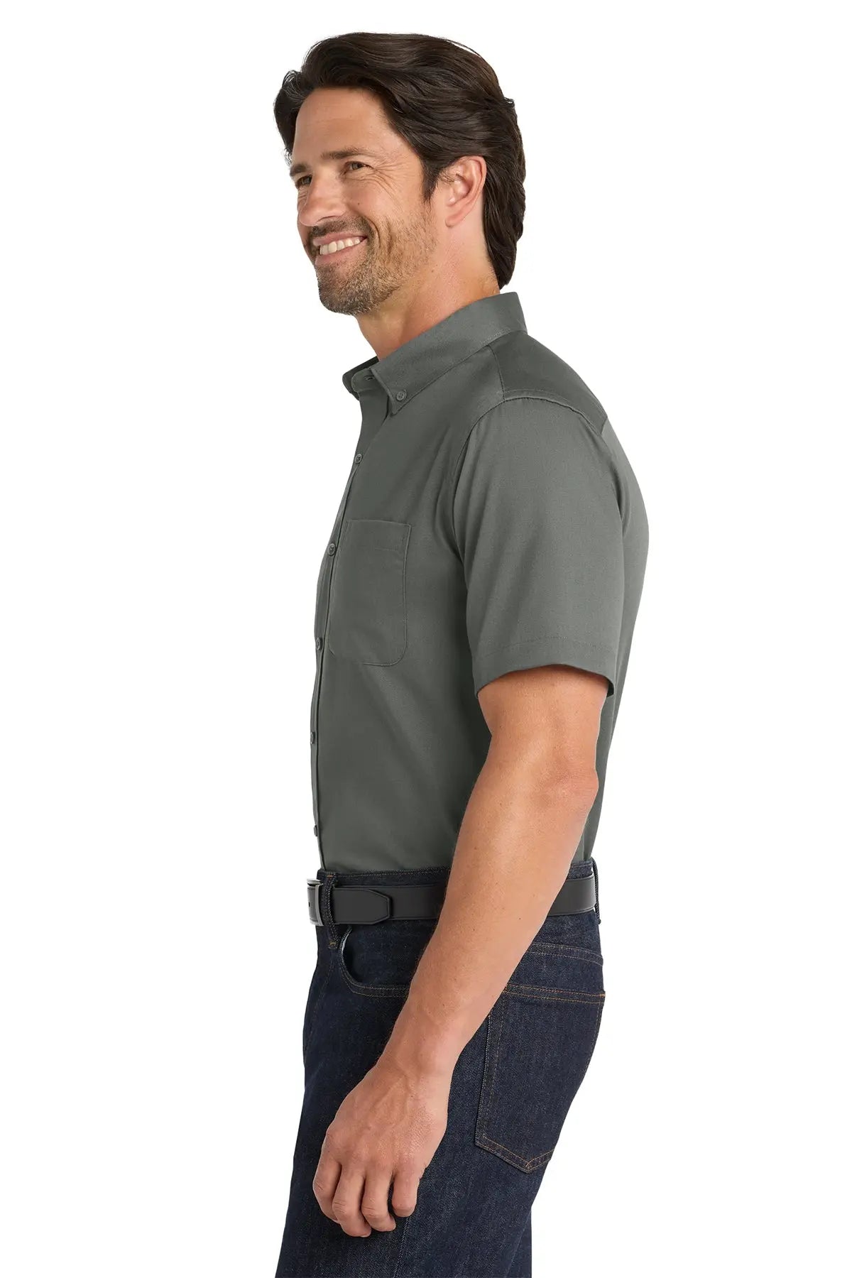 Port Authority® Short Sleeve SuperPro React™ Twill Shirt #W809