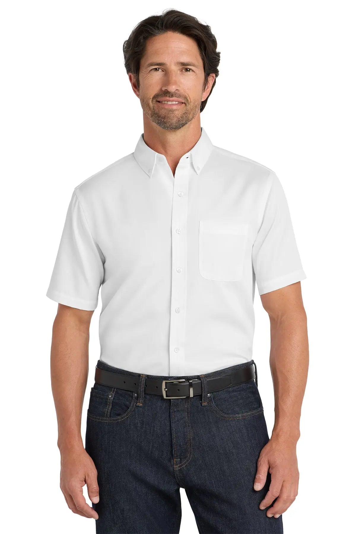 Port Authority® Short Sleeve SuperPro React™ Twill Shirt #W809
