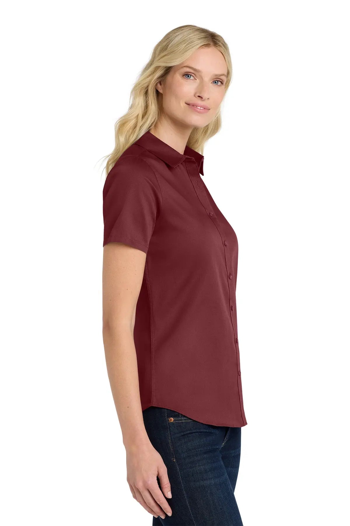 Port Authority® Women's Short Sleeve superPro React™ Twill Shirt #LW809