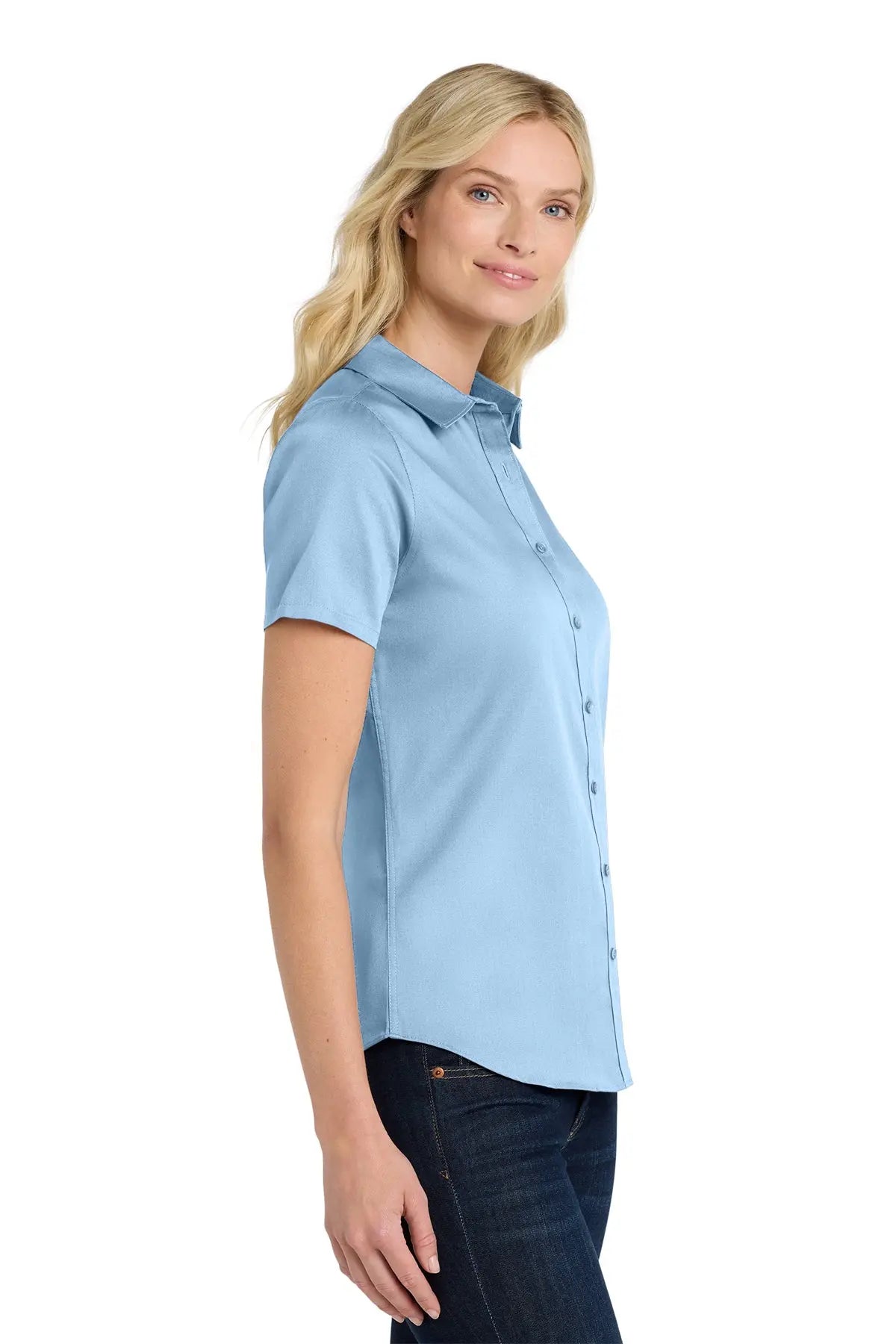 Port Authority® Women's Short Sleeve superPro React™ Twill Shirt #LW809