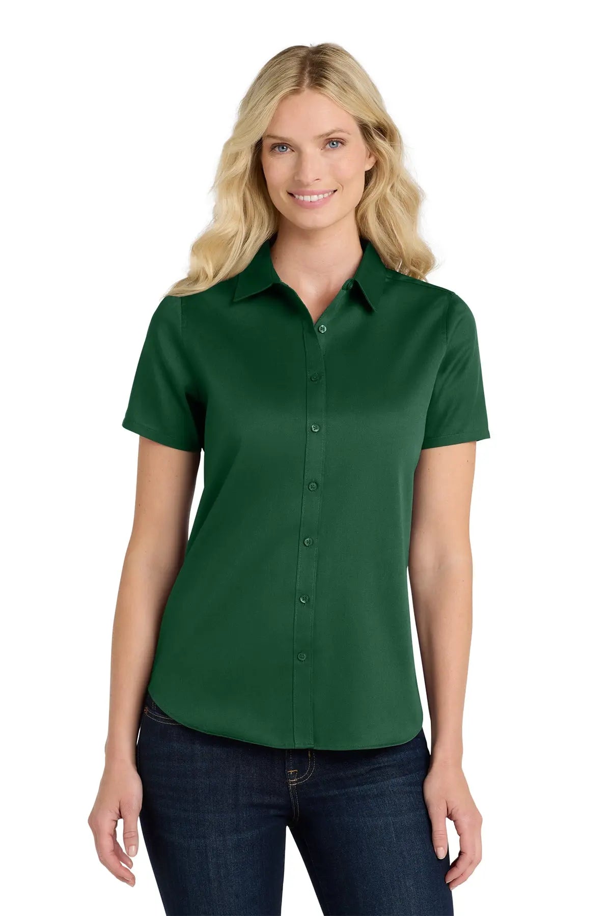 Port Authority® Women's Short Sleeve superPro React™ Twill Shirt #LW809