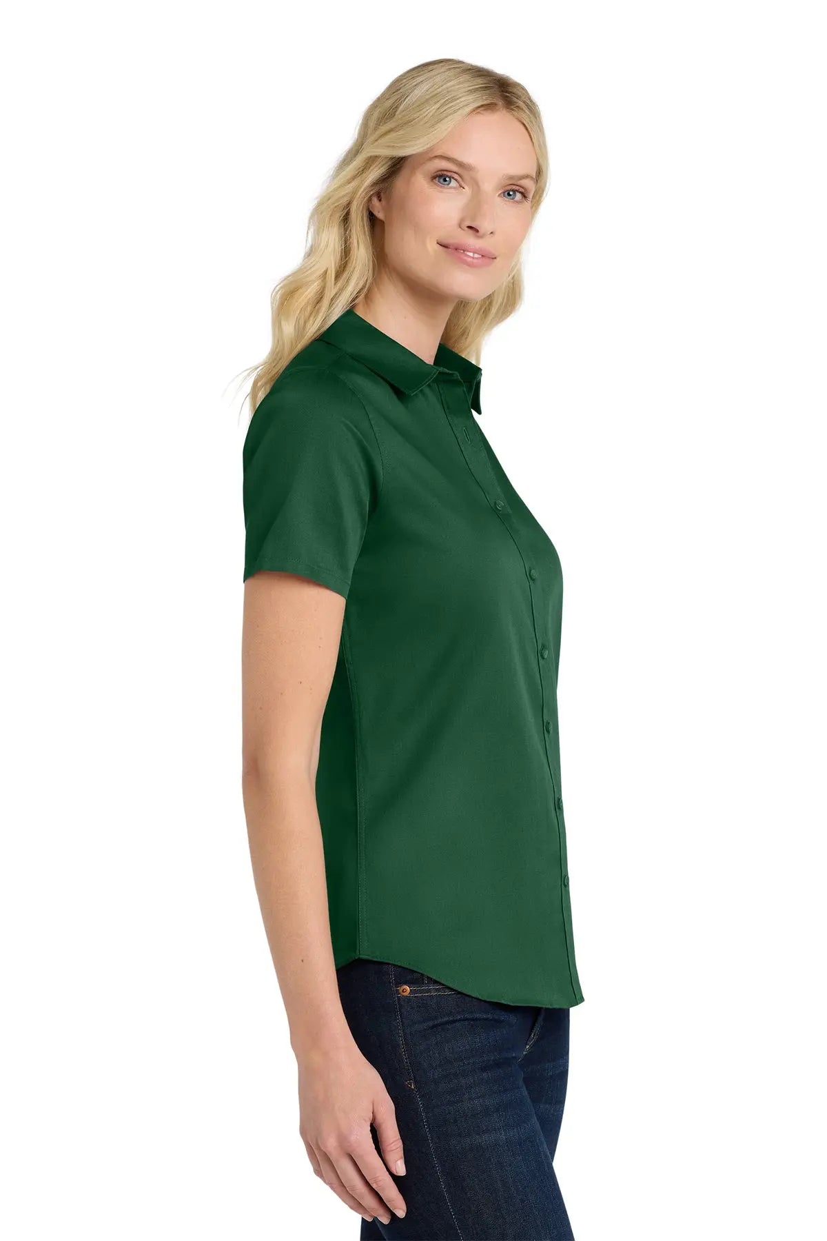 Port Authority® Women's Short Sleeve superPro React™ Twill Shirt #LW809