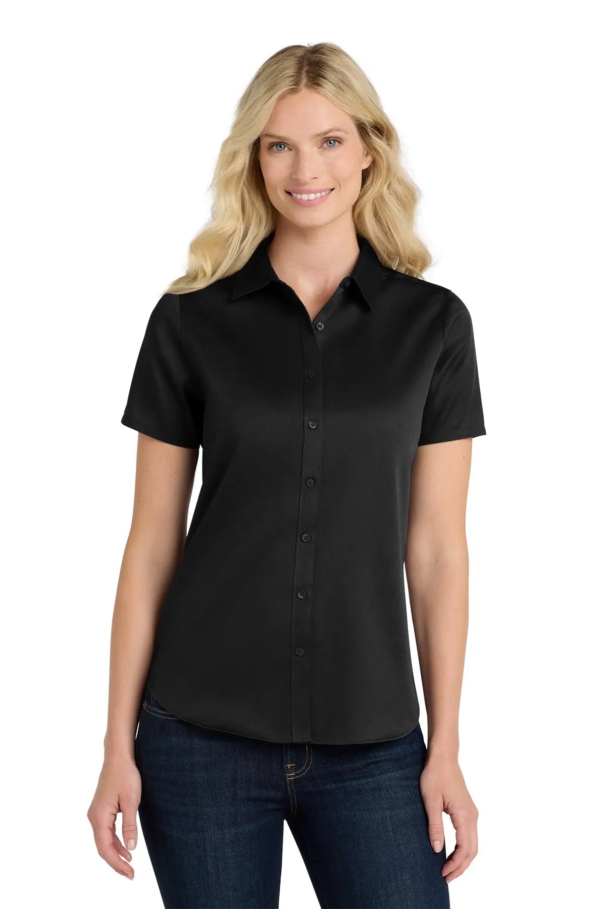 Port Authority® Women's Short Sleeve superPro React™ Twill Shirt #LW809