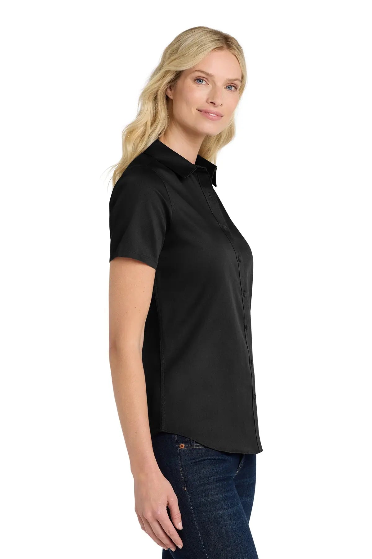 Port Authority® Women's Short Sleeve superPro React™ Twill Shirt #LW809