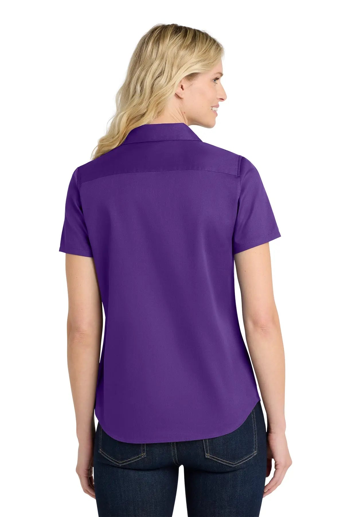 Port Authority® Women's Short Sleeve superPro React™ Twill Shirt #LW809