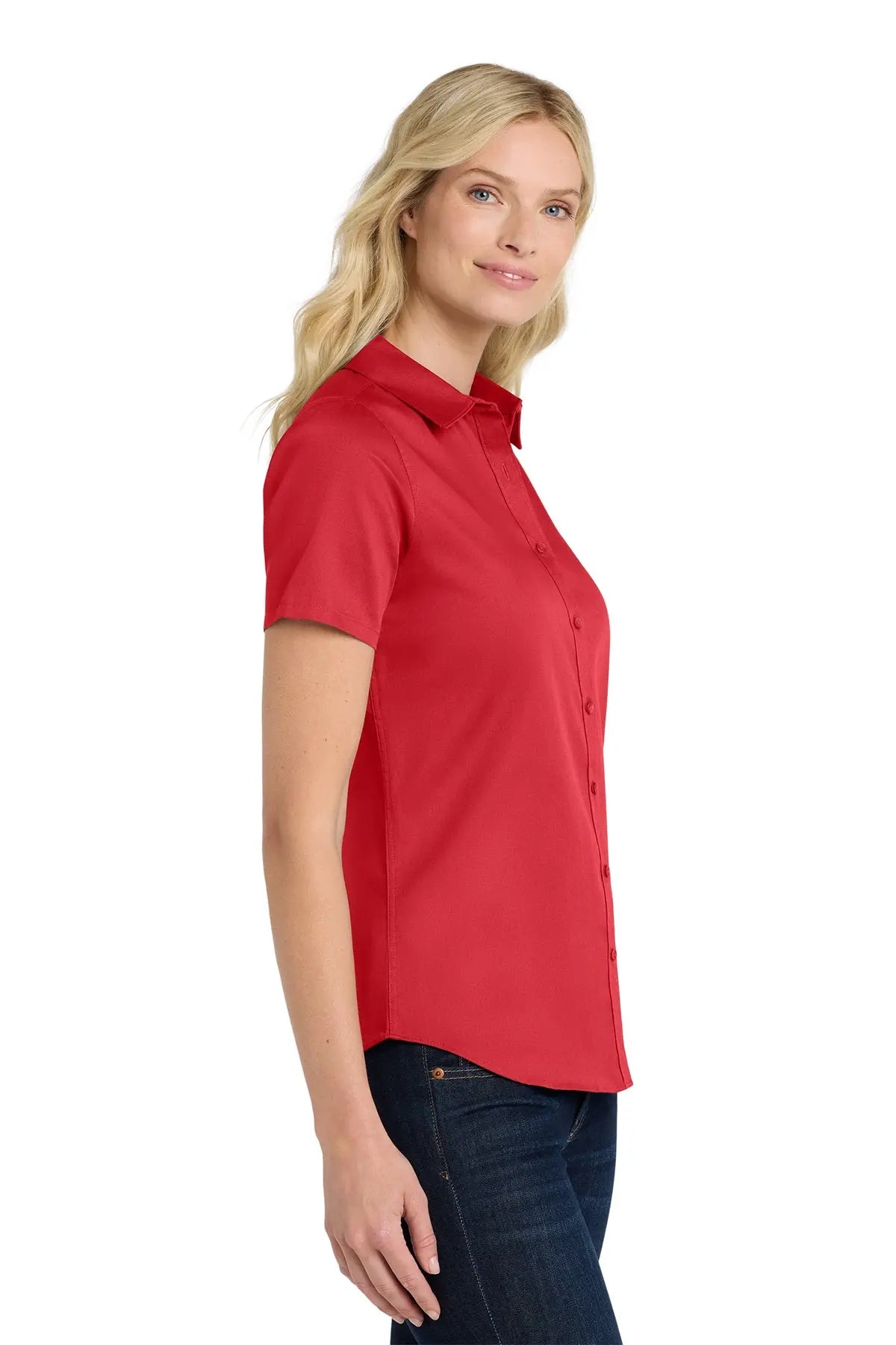 Port Authority® Women's Short Sleeve superPro React™ Twill Shirt #LW809