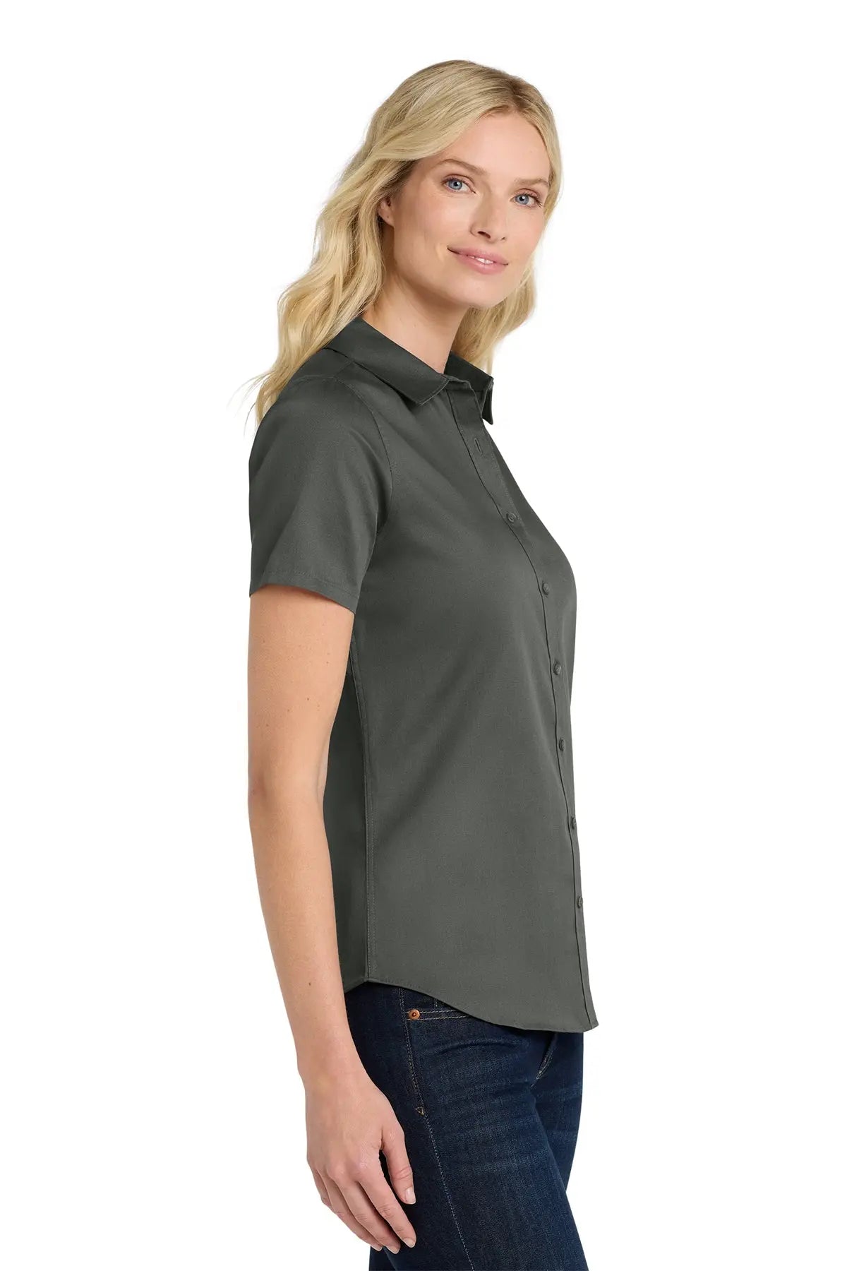 Port Authority® Women's Short Sleeve superPro React™ Twill Shirt #LW809
