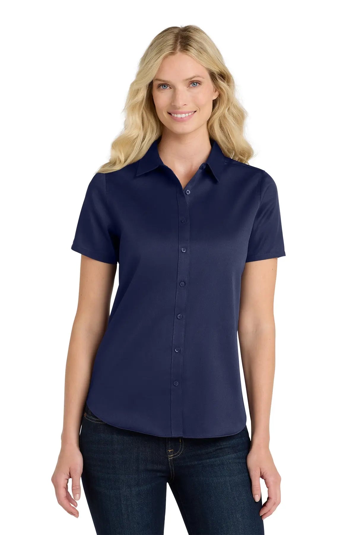 Port Authority® Women's Short Sleeve superPro React™ Twill Shirt #LW809