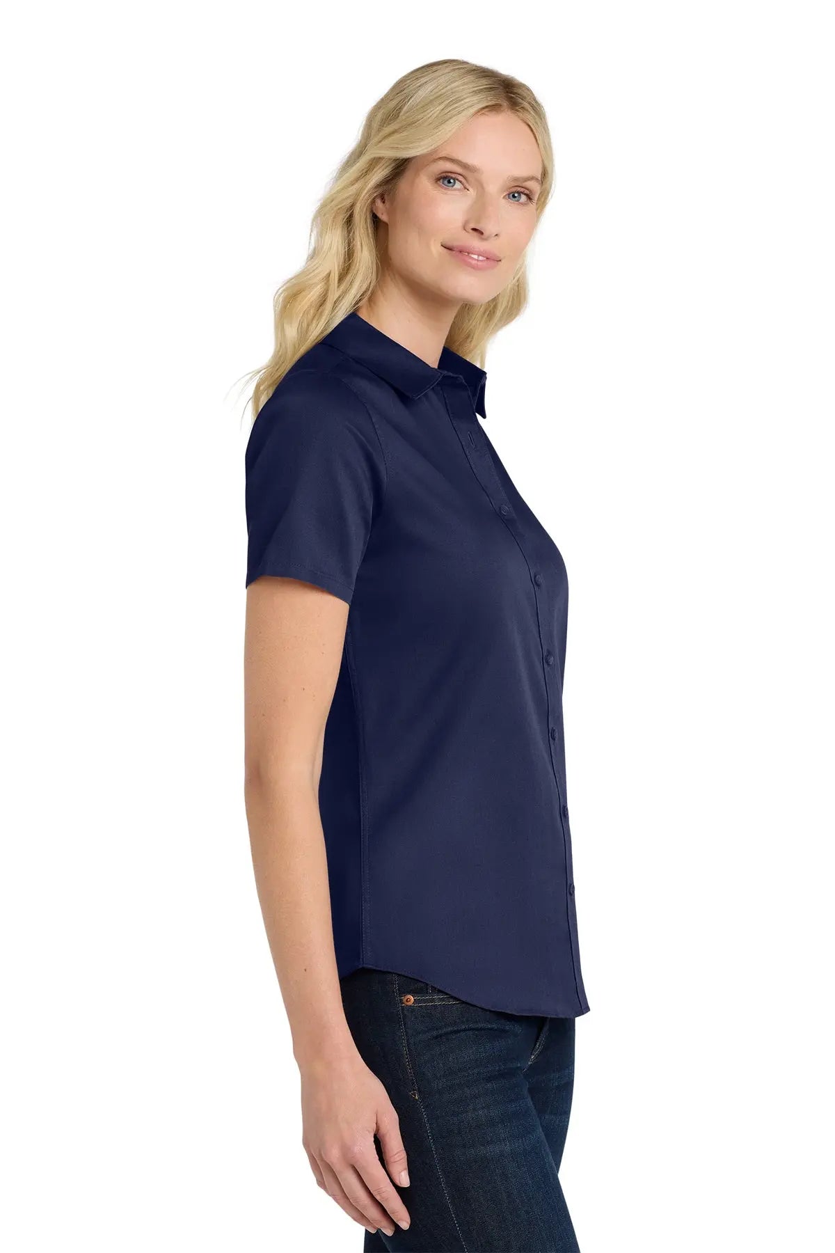 Port Authority® Women's Short Sleeve superPro React™ Twill Shirt #LW809