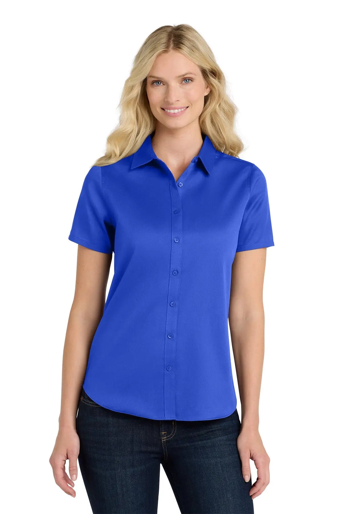 Port Authority® Women's Short Sleeve superPro React™ Twill Shirt #LW809