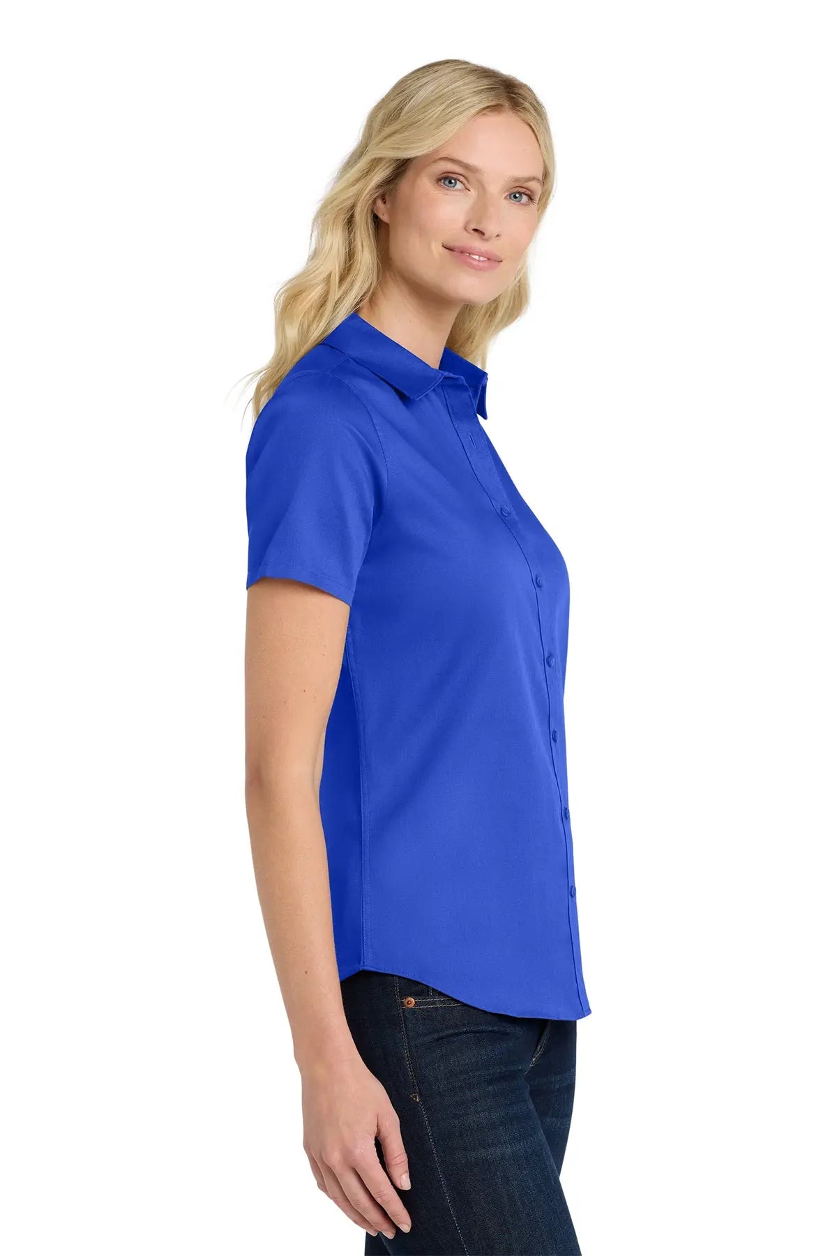Port Authority® Women's Short Sleeve superPro React™ Twill Shirt #LW809