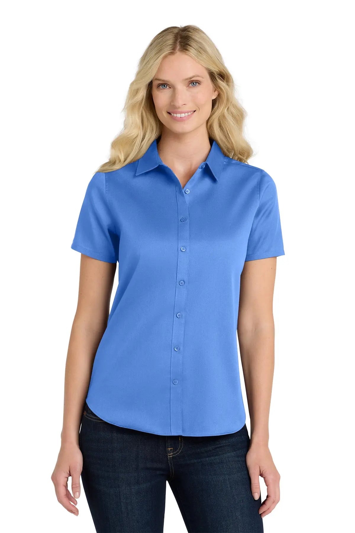 Port Authority® Women's Short Sleeve superPro React™ Twill Shirt #LW809
