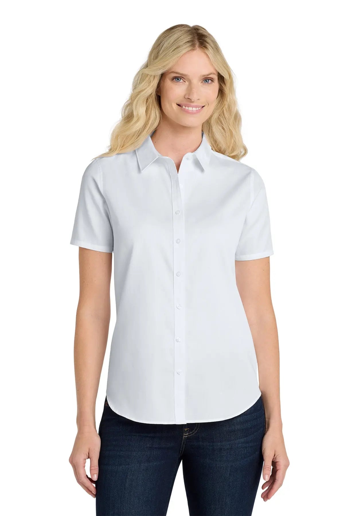 Port Authority® Women's Short Sleeve superPro React™ Twill Shirt #LW809