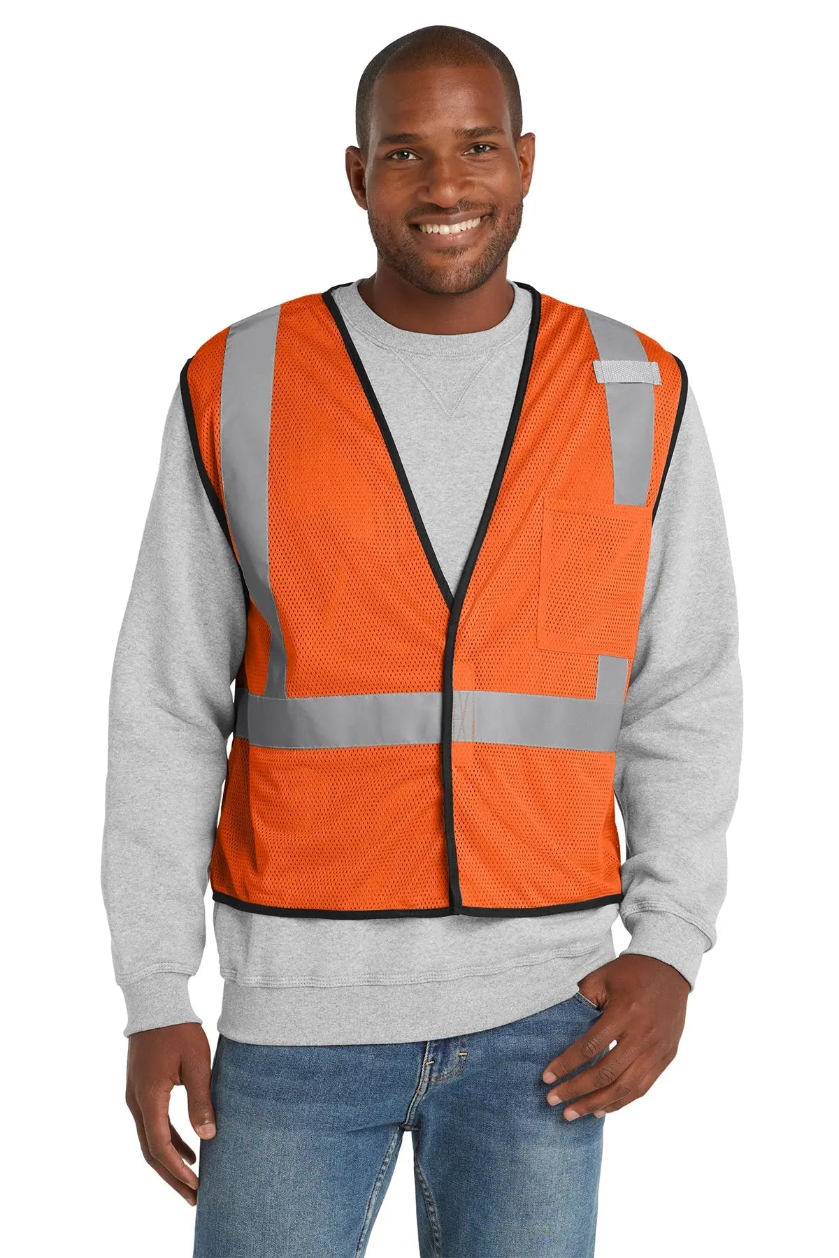 CornerStone® ANSI 107 Class 2 Economy Mesh One-Pocket Vest #CSV100