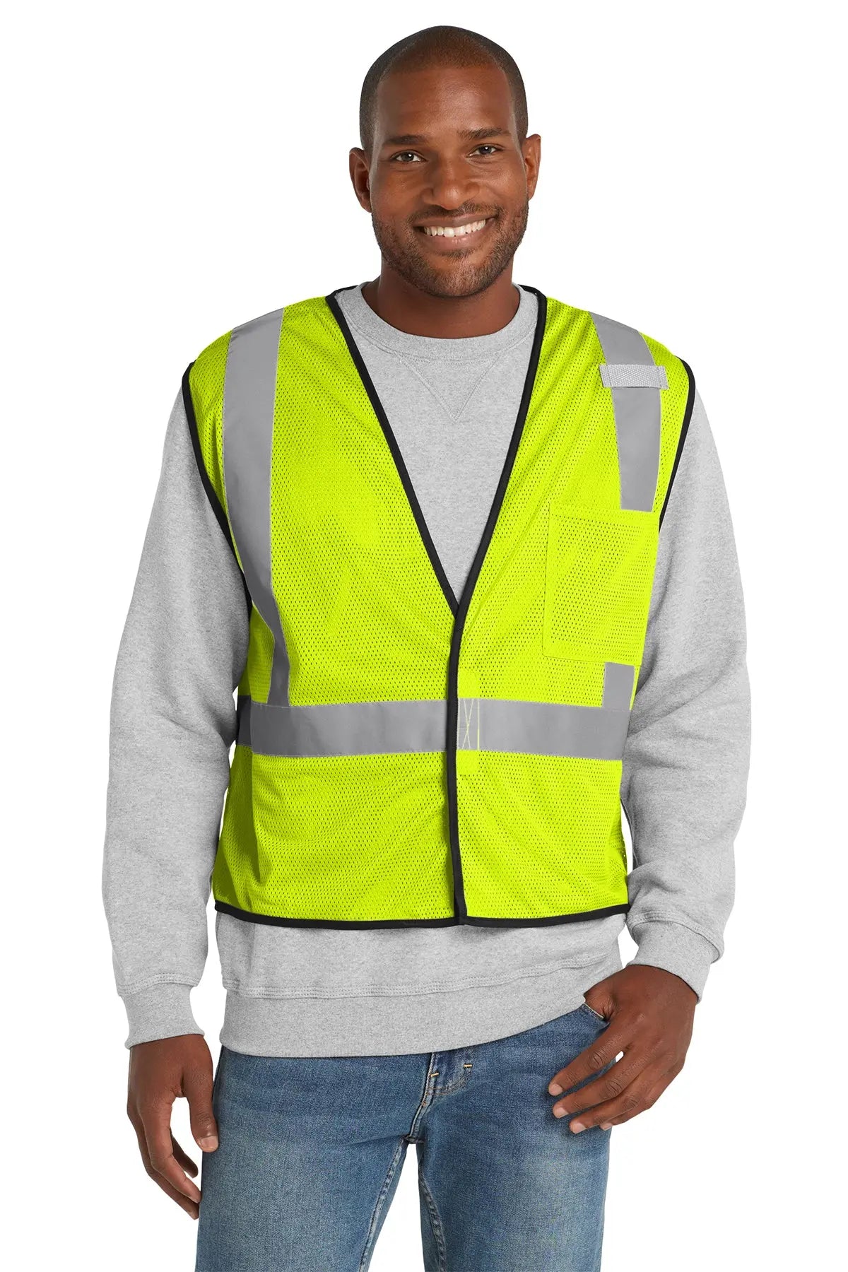 CornerStone® ANSI 107 Class 2 Economy Mesh One-Pocket Vest #CSV100
