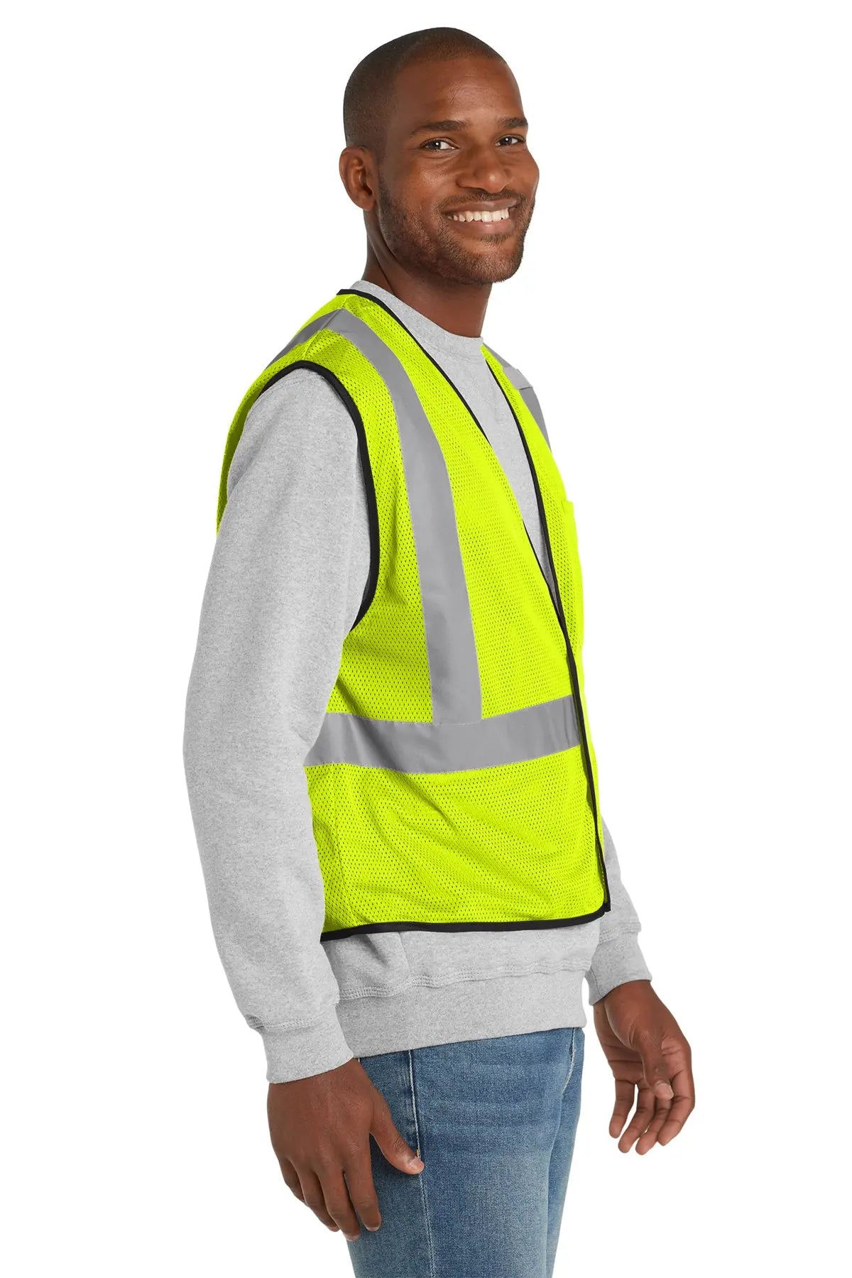 CornerStone® ANSI 107 Class 2 Economy Mesh One-Pocket Vest #CSV100