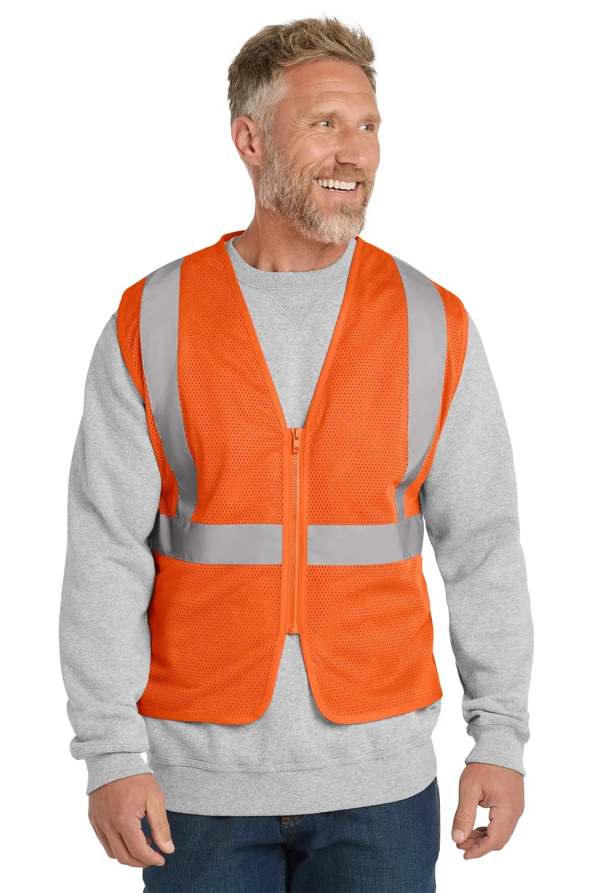 CornerStone® ANSI 107 Class 2 Economy Mesh Zippered Vest #CSV101
