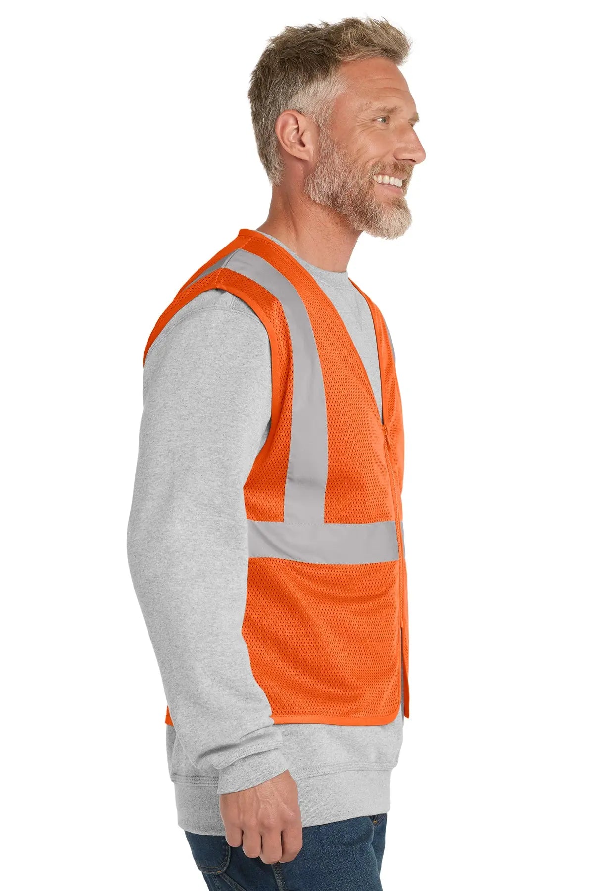 CornerStone® ANSI 107 Class 2 Economy Mesh Zippered Vest #CSV101