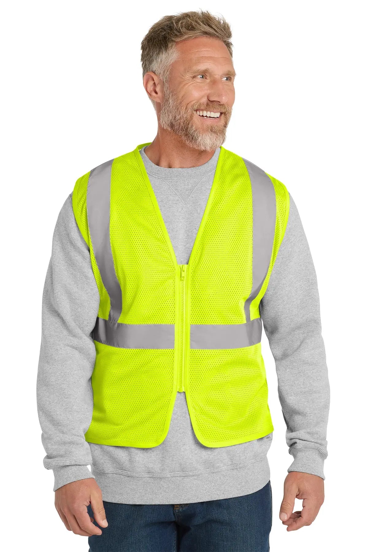 CornerStone® ANSI 107 Class 2 Economy Mesh Zippered Vest #CSV101