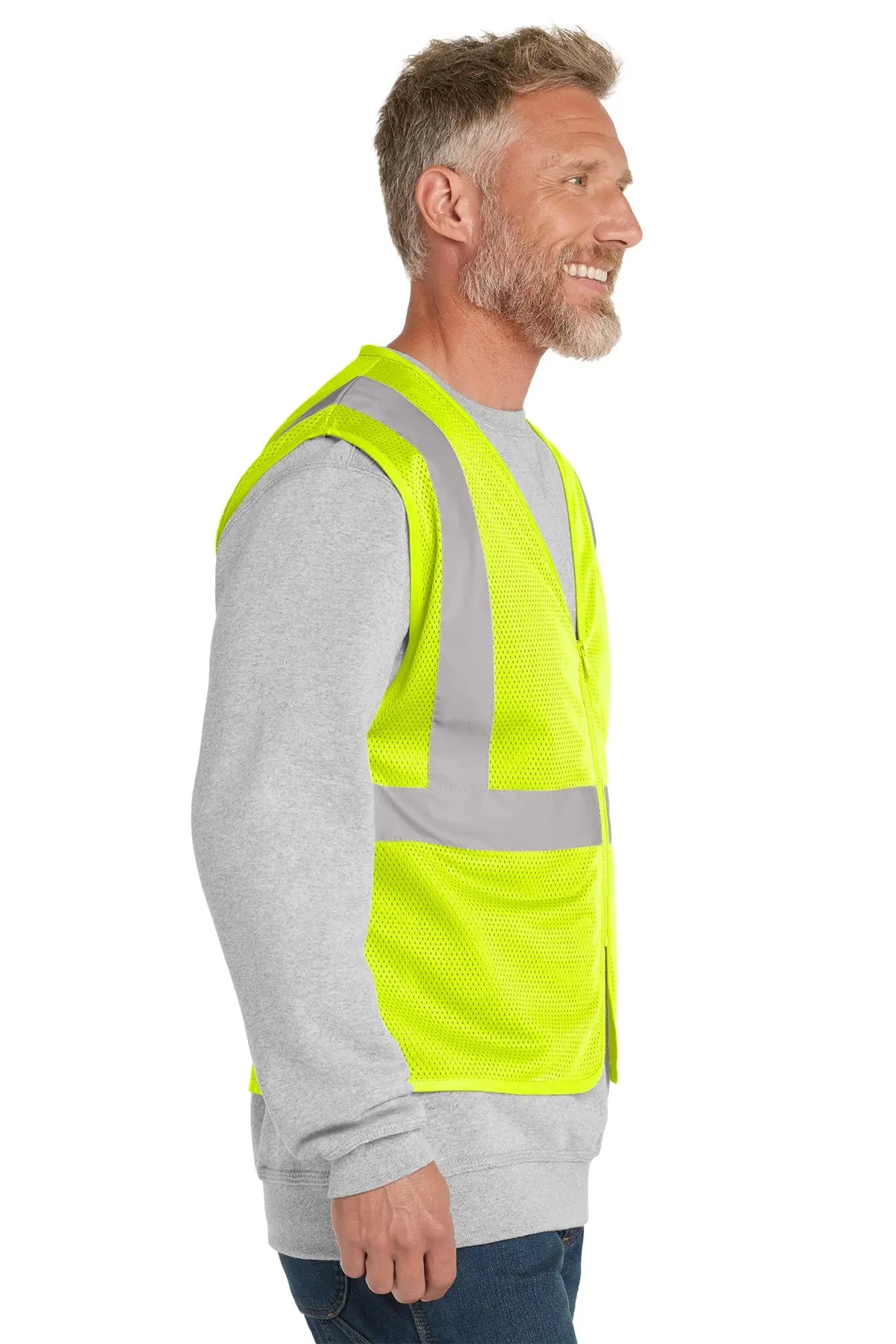 CornerStone® ANSI 107 Class 2 Economy Mesh Zippered Vest #CSV101