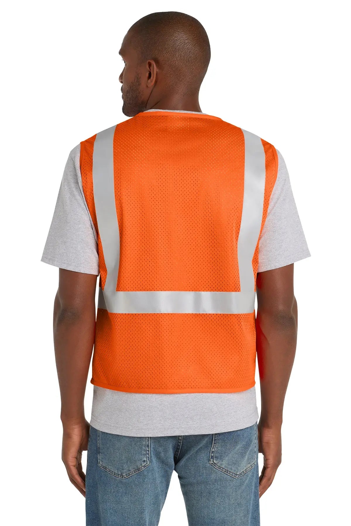 CornerStone® ANSI 107 Class 2 Mesh Zippered Vest #CSV102