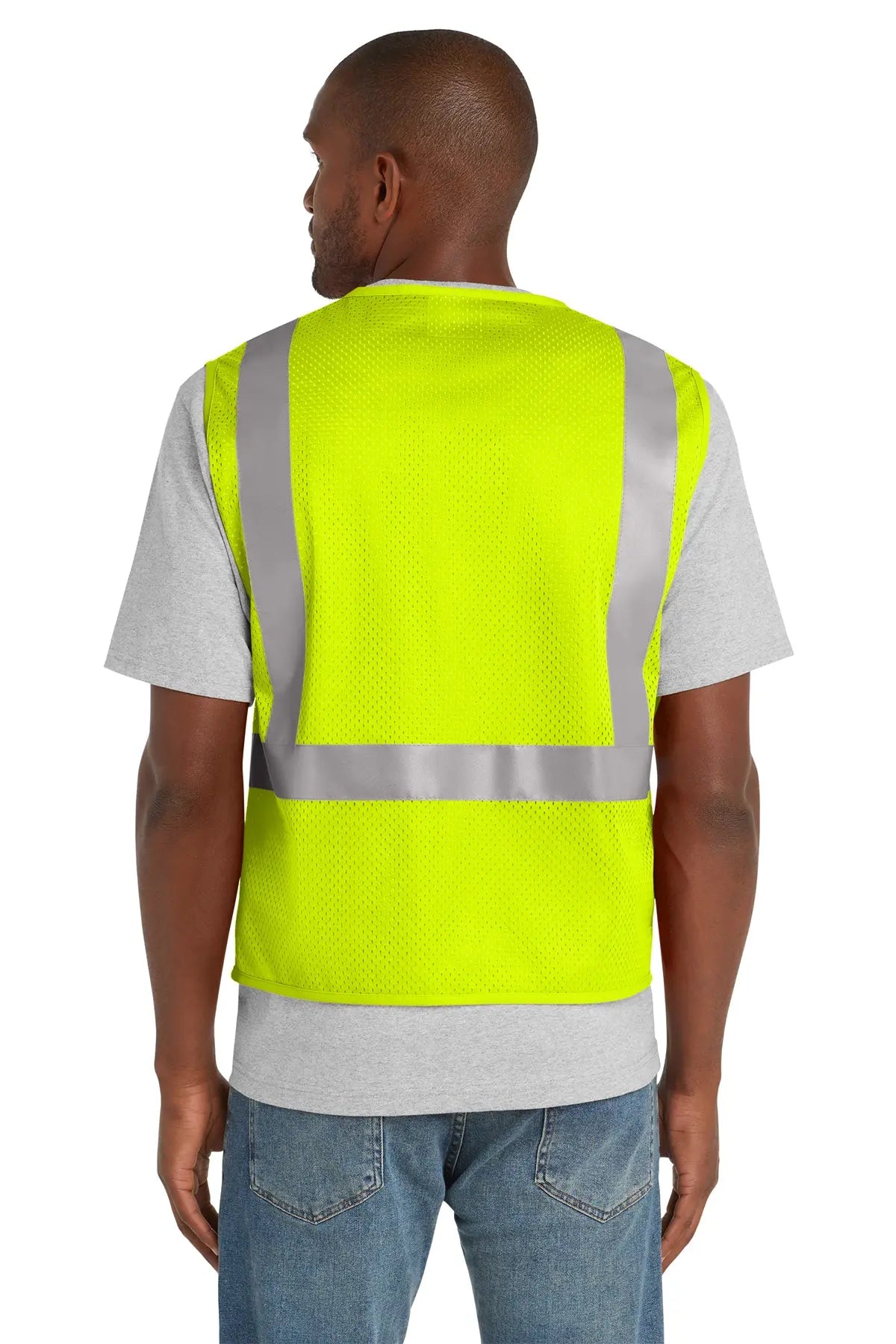CornerStone® ANSI 107 Class 2 Mesh Zippered Vest #CSV102
