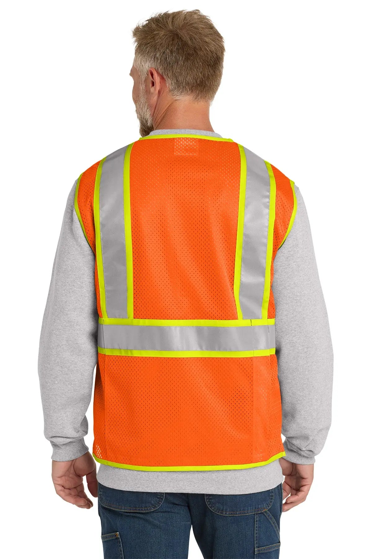 CornerStone® ANSI 107 Class 2 Surveyor Zippered Two-Tone Vest #CSV105