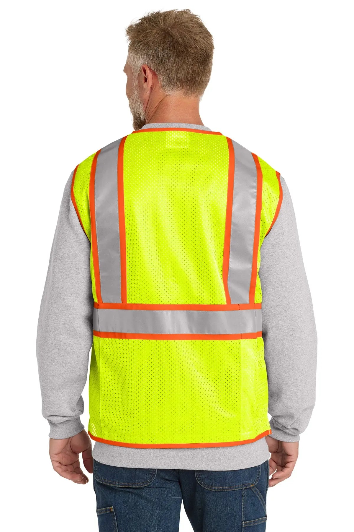 CornerStone® ANSI 107 Class 2 Surveyor Zippered Two-Tone Vest #CSV105