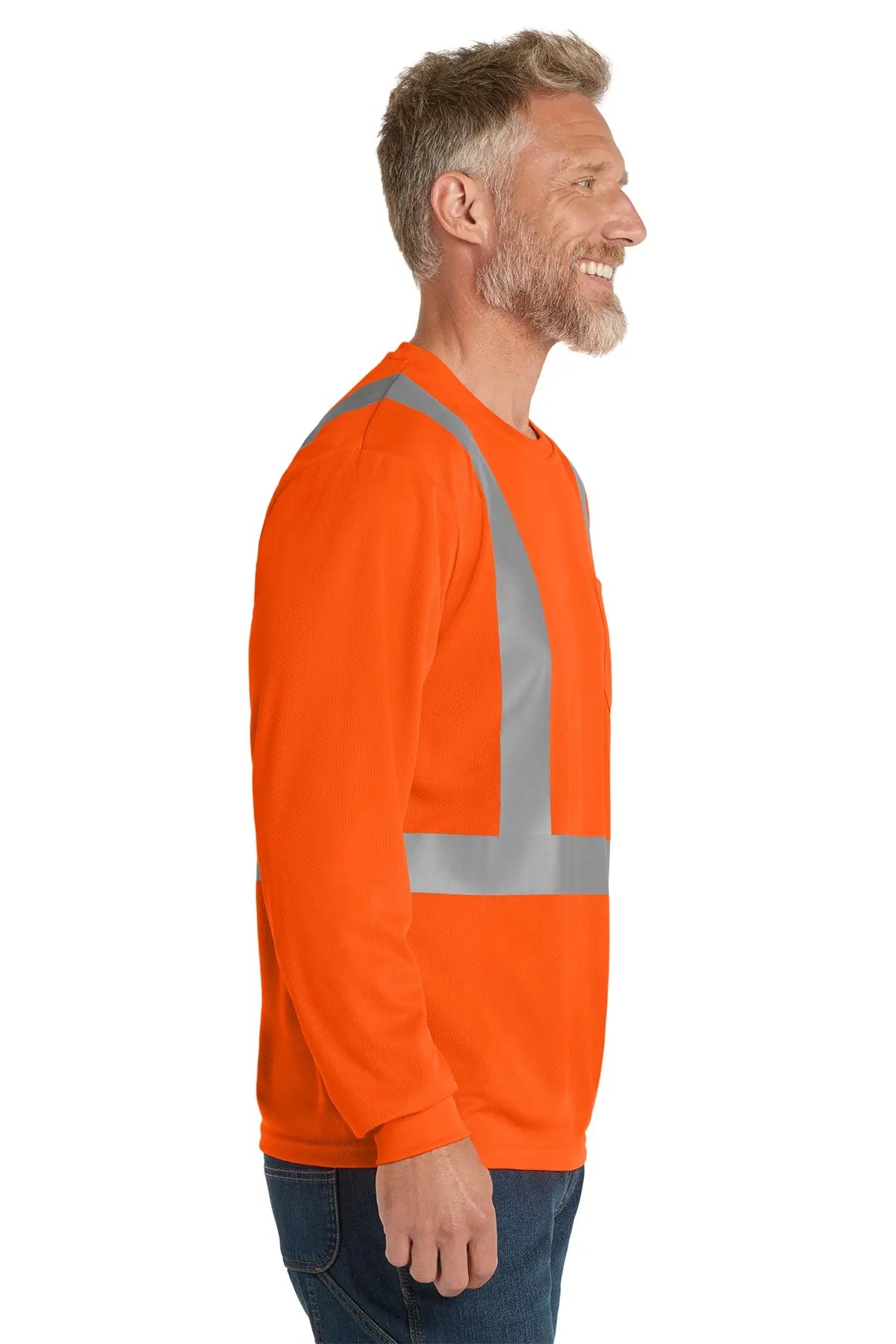 CornerStone® ANSI 107 Class 2 Mesh Long Sleeve Tee #CS201 Game Over Merch