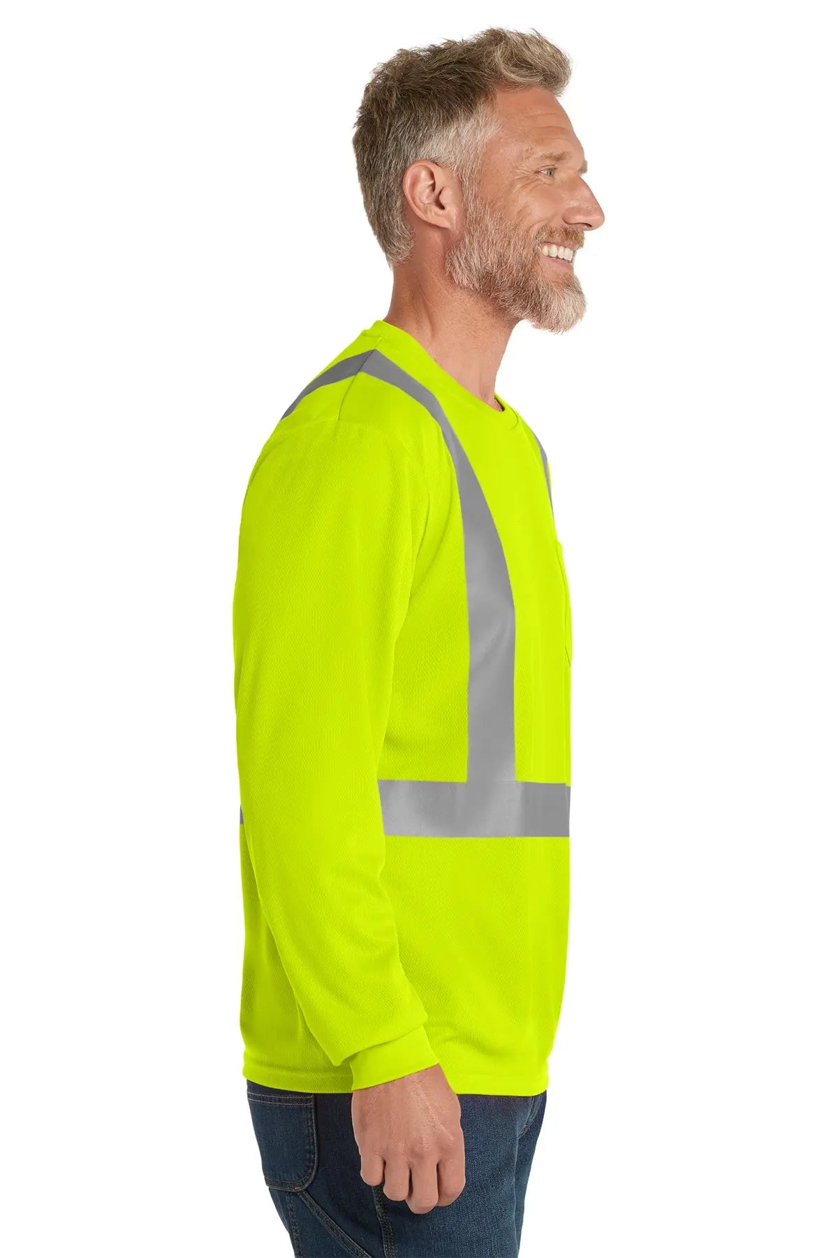 CornerStone® ANSI 107 Class 2 Mesh Long Sleeve Tee #CS201 Game Over Merch