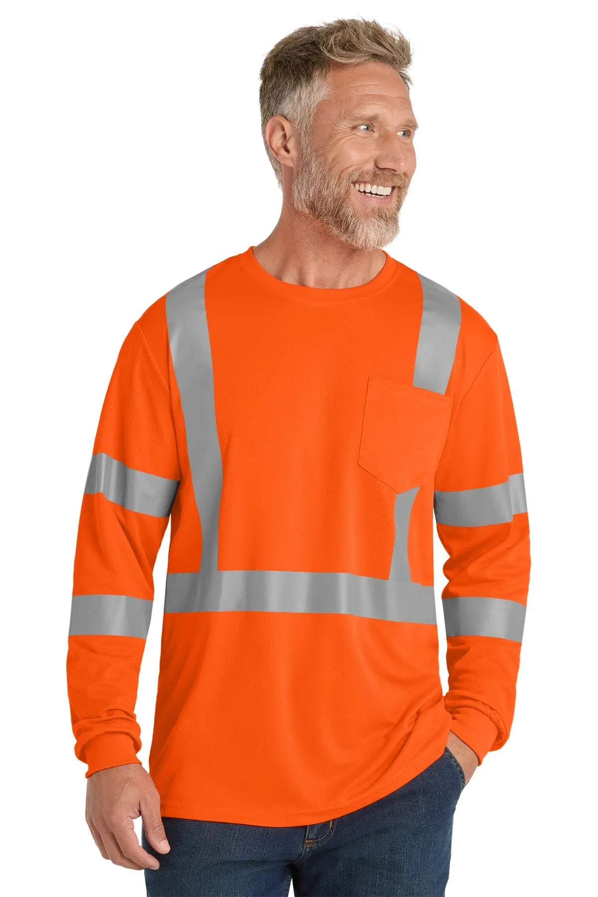 CornerStone® ANSI 107 Class 3 Mesh Long Sleeve Tee #CS203 Game Over Merch