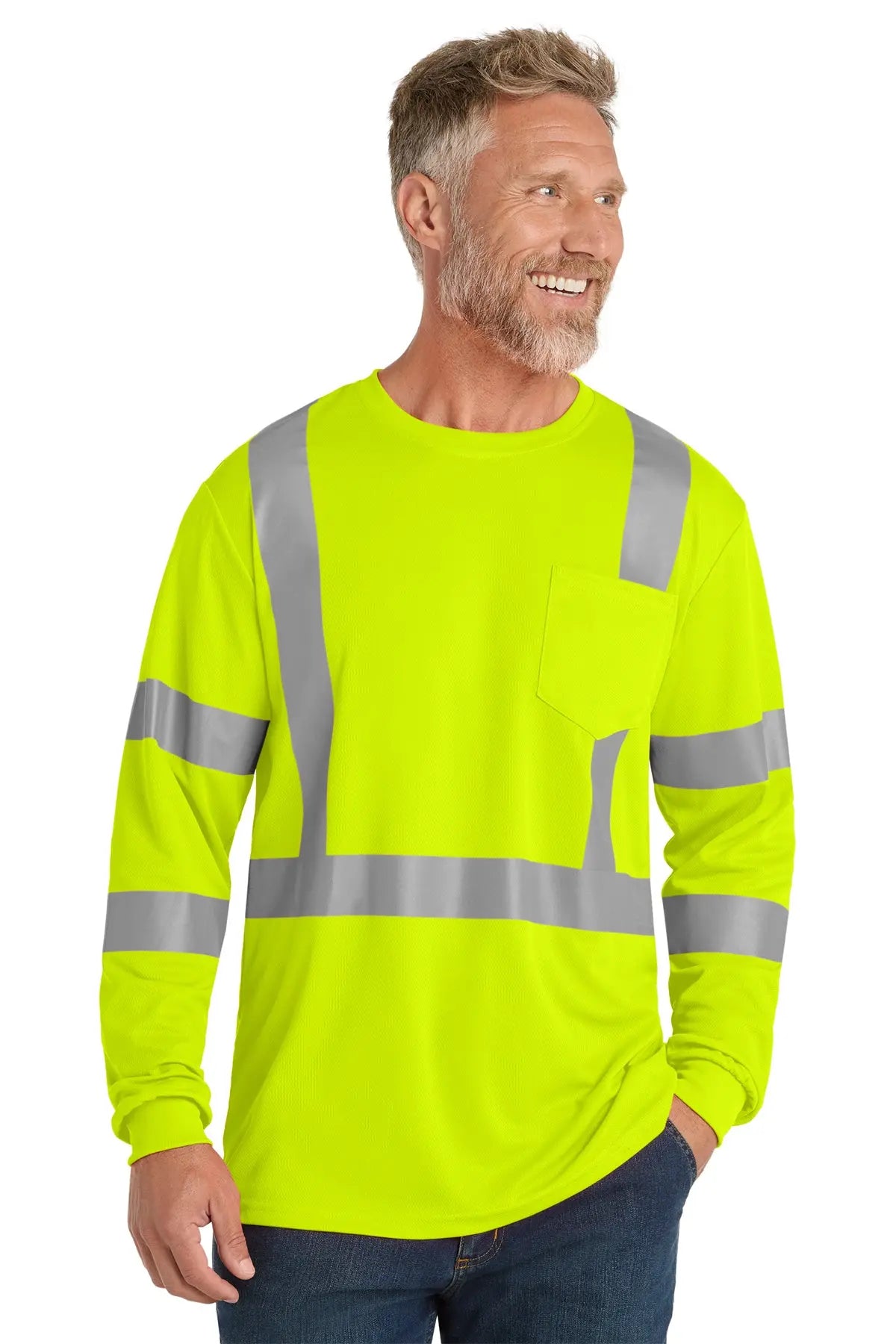 CornerStone® ANSI 107 Class 3 Mesh Long Sleeve Tee #CS203 Game Over Merch