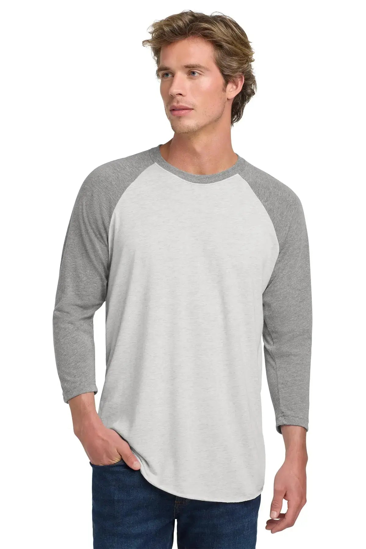 Next Level Apparel® Adult Tri-Blend 3/4-Sleeve Raglan Tee #NL6051 Game Over Merch