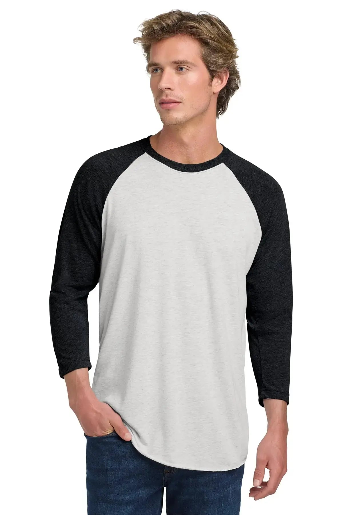 Next Level Apparel® Adult Tri-Blend 3/4-Sleeve Raglan Tee #NL6051 Game Over Merch