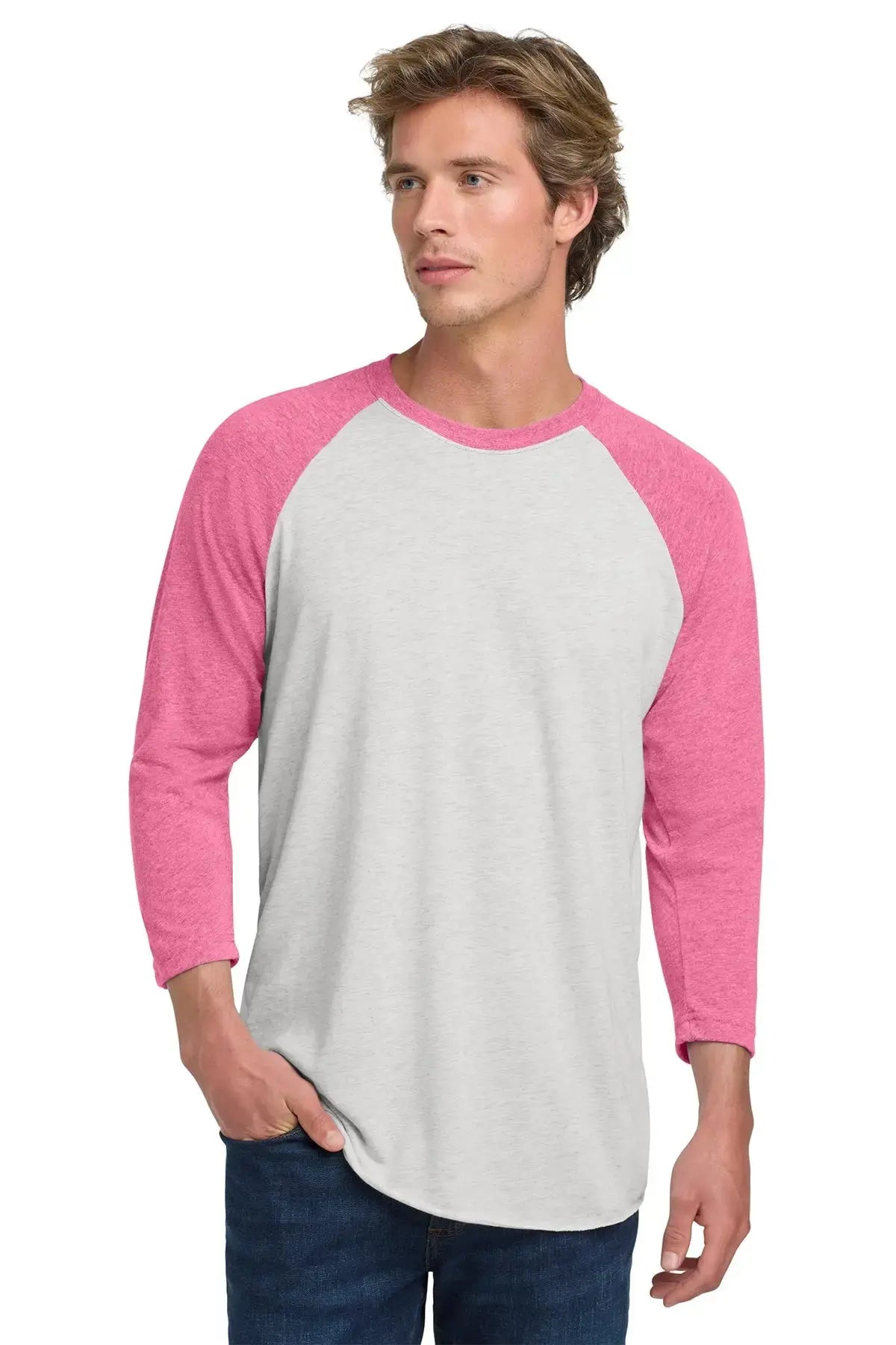 Next Level Apparel® Adult Tri-Blend 3/4-Sleeve Raglan Tee #NL6051 Game Over Merch