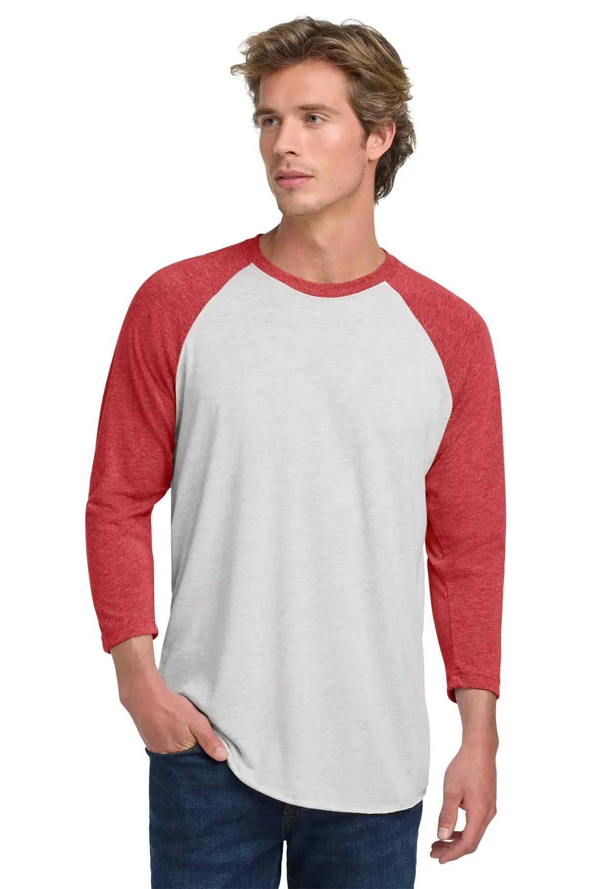 Next Level Apparel® Adult Tri-Blend 3/4-Sleeve Raglan Tee #NL6051 Game Over Merch