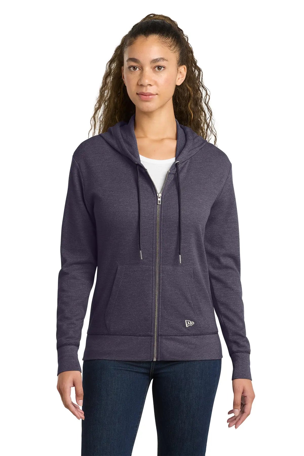 New Era® Women's Thermal Full-Zip Hoodie #LNEA141