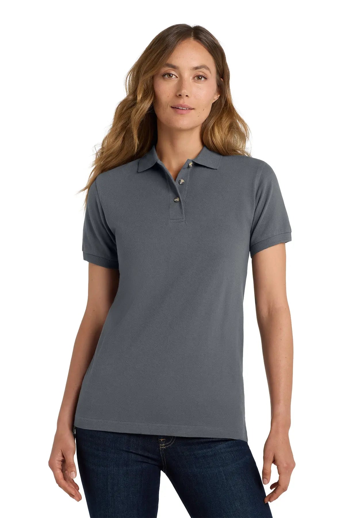 Port Authority® Women's Heavyweight Cotton Pique Polo #L420Game Over Merch