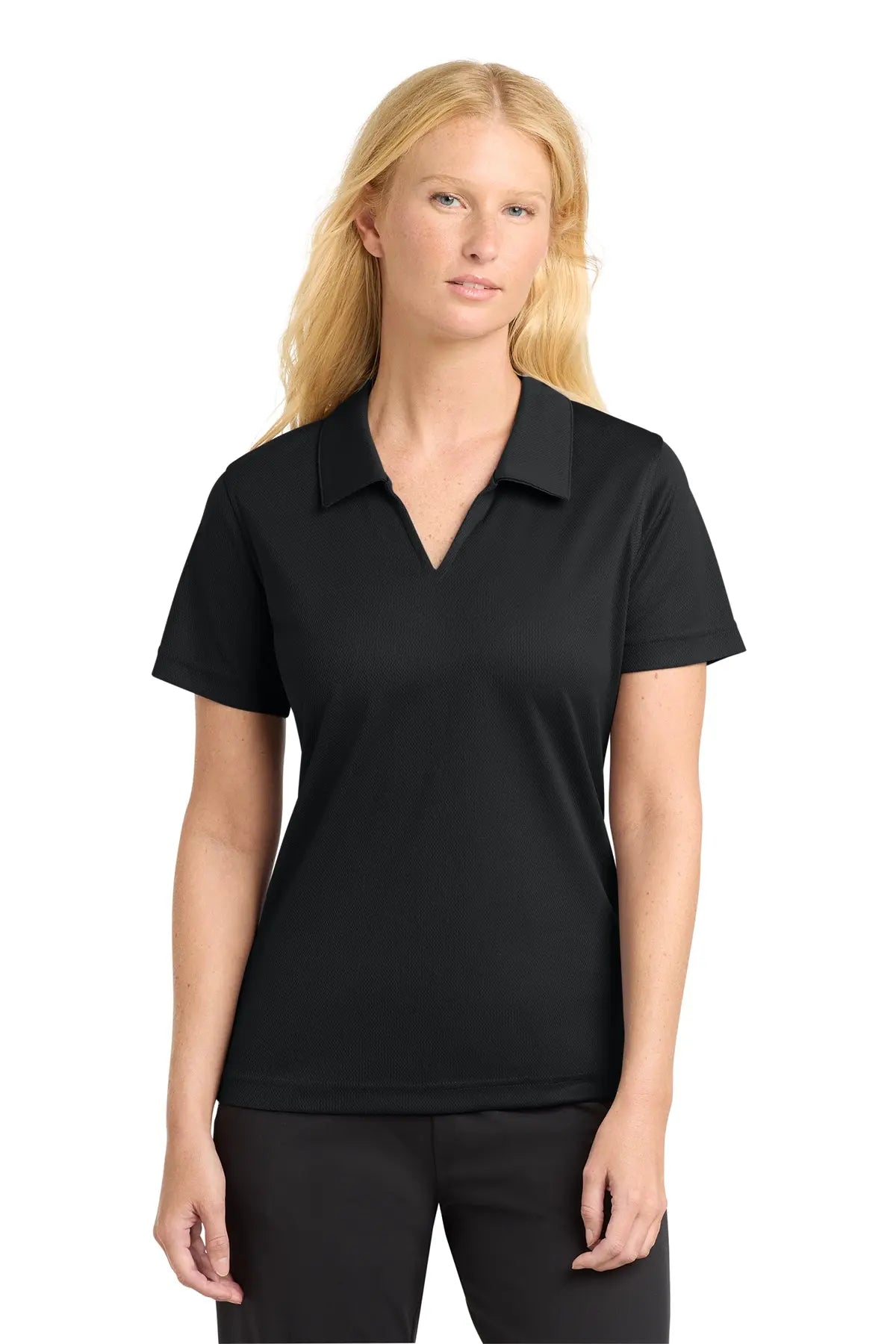 Sport-Tek® Women's Dri-Mesh® V-Neck Polo #L469Game Over Merch