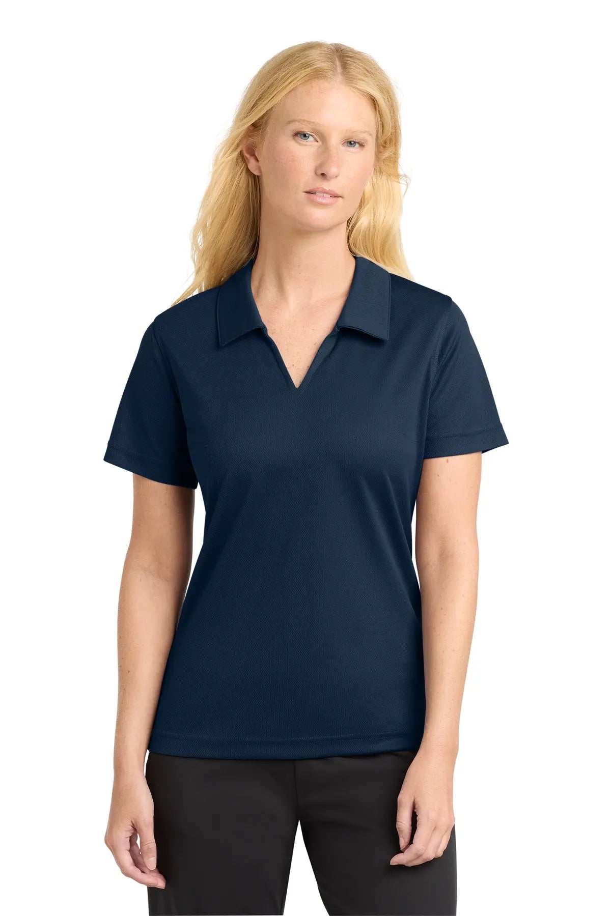 Sport-Tek® Women's Dri-Mesh® V-Neck Polo #L469Game Over Merch