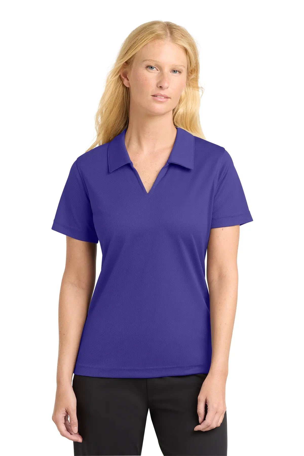 Sport-Tek® Women's Dri-Mesh® V-Neck Polo #L469Game Over Merch
