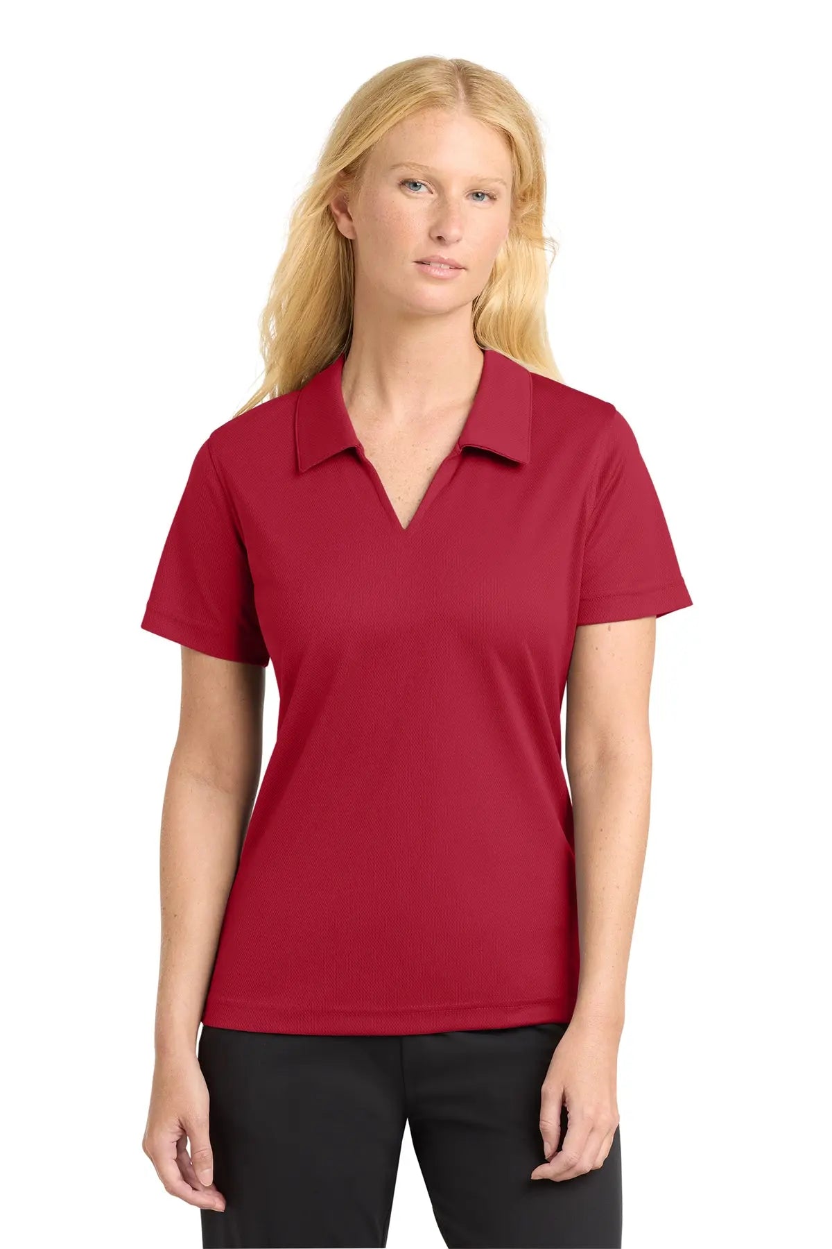 Sport-Tek® Women's Dri-Mesh® V-Neck Polo #L469Game Over Merch