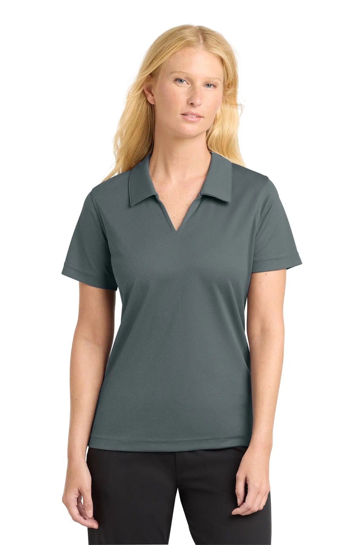 Sport-Tek® Women's Dri-Mesh® V-Neck Polo #L469Game Over Merch