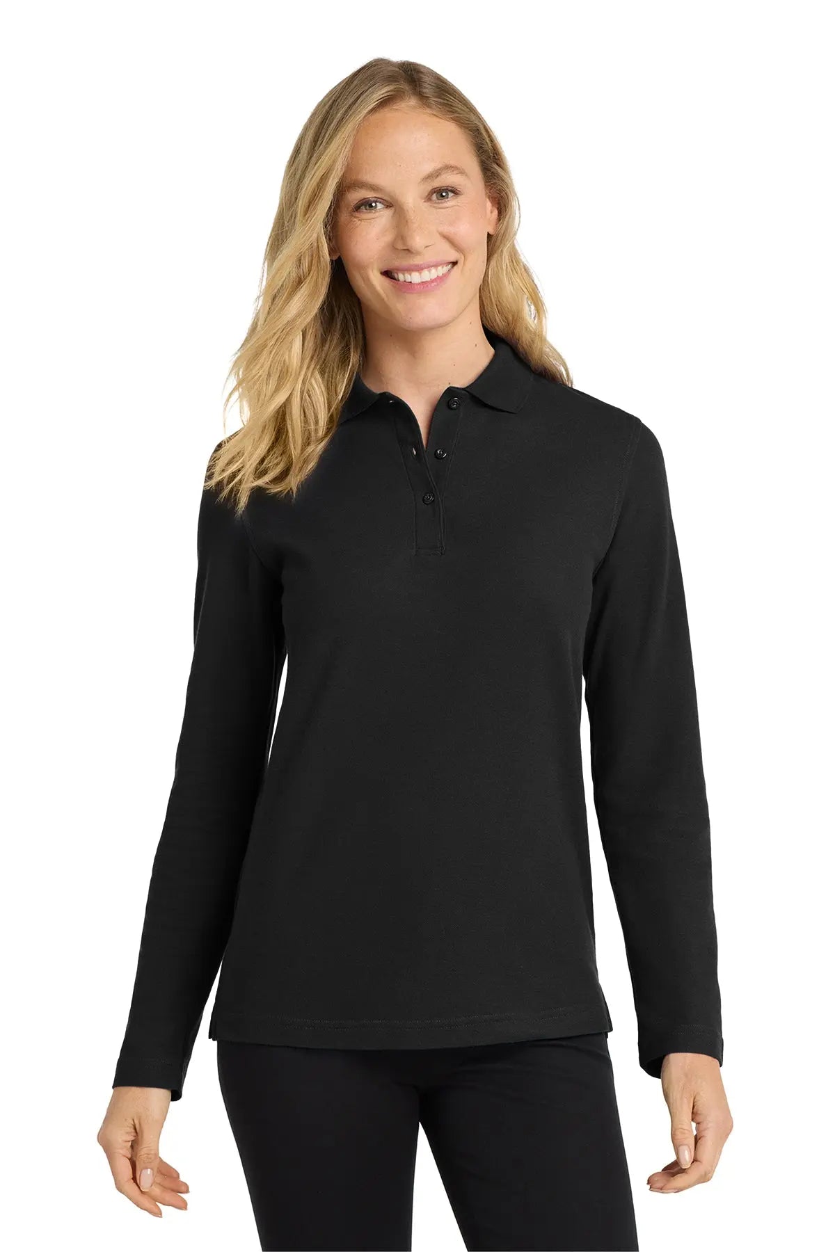 Port Authority® Women's Silk Touch™ Long Sleeve Polo #L500LSGame Over Merch