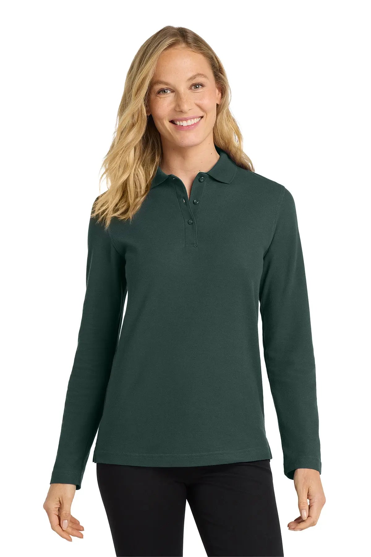 Port Authority® Women's Silk Touch™ Long Sleeve Polo #L500LSGame Over Merch