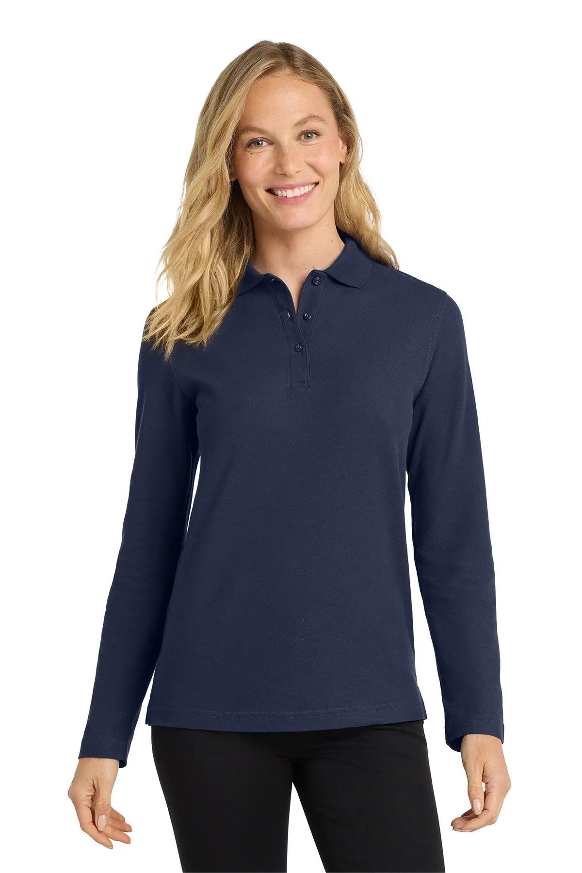 Port Authority® Women's Silk Touch™ Long Sleeve Polo #L500LSGame Over Merch