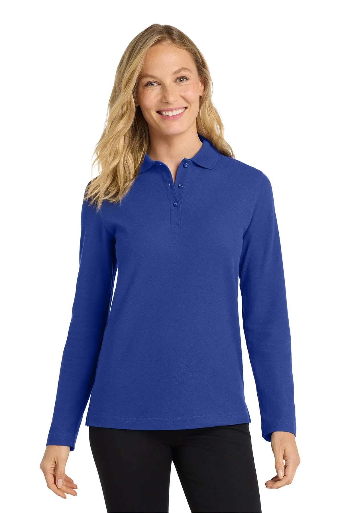 Port Authority® Women's Silk Touch™ Long Sleeve Polo #L500LSGame Over Merch