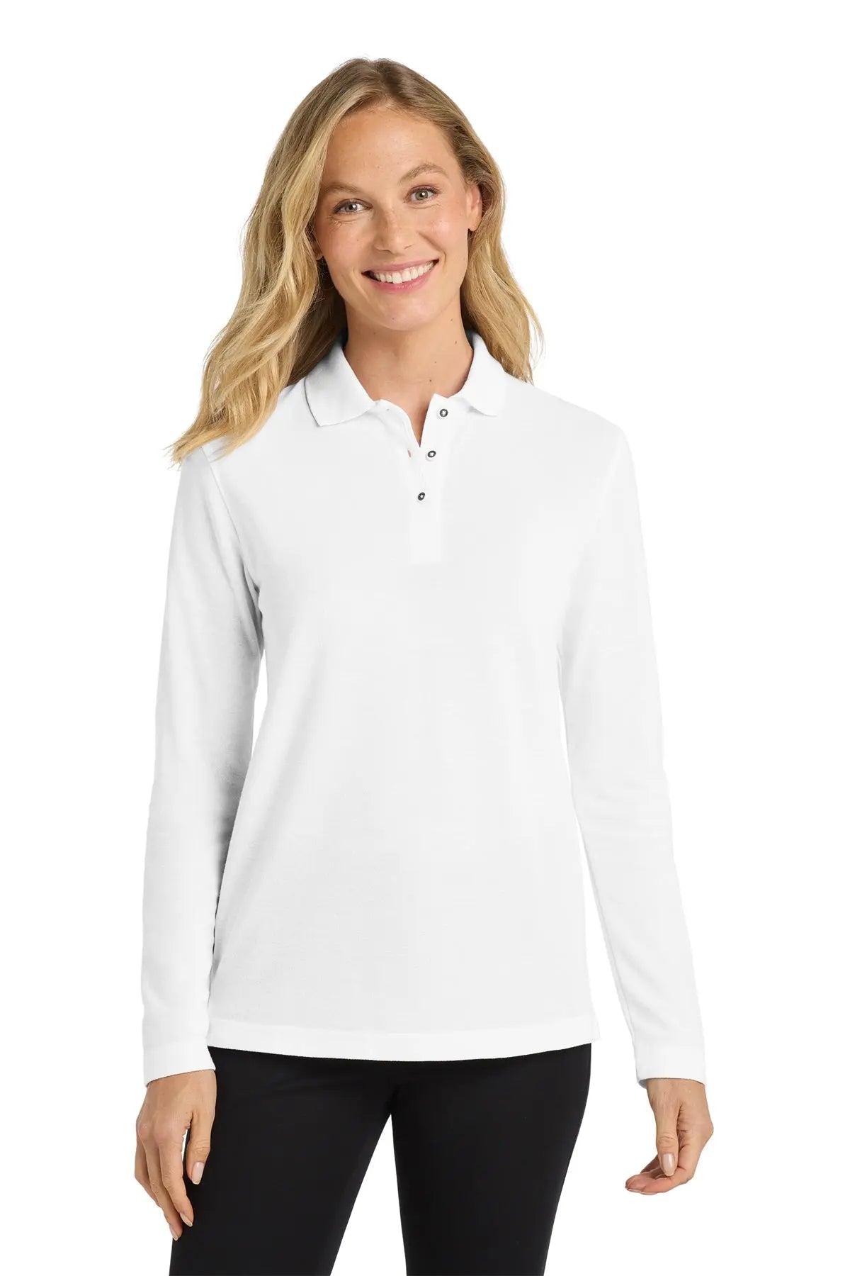 Port Authority® Women's Silk Touch™ Long Sleeve Polo #L500LSGame Over Merch