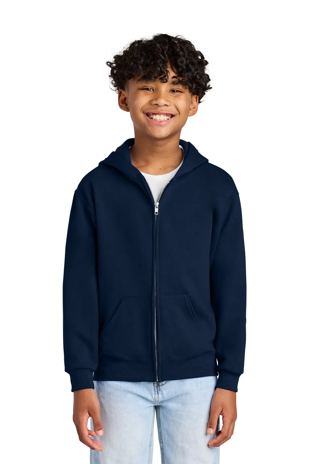 Jerzees® Youth NuBlend® Full-Zip Hooded Sweatshirt #993B