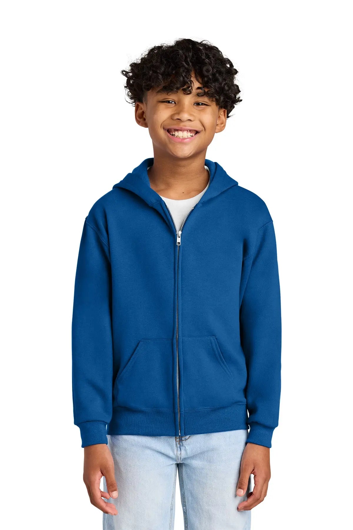 Jerzees® Youth NuBlend® Full-Zip Hooded Sweatshirt #993B